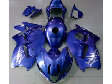 1997-2007 Gloss Blue & Silver Suzuki GSXR 1300 Fairings