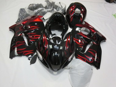 1997-2007 Red Flame Suzuki GSXR 1300 Fairings