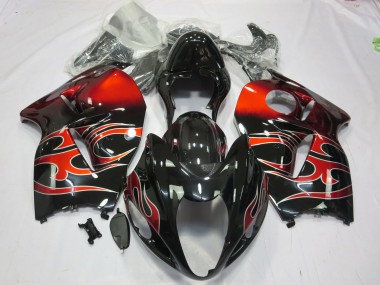 1997-2007 Red Swirl Suzuki GSXR 1300 Fairings