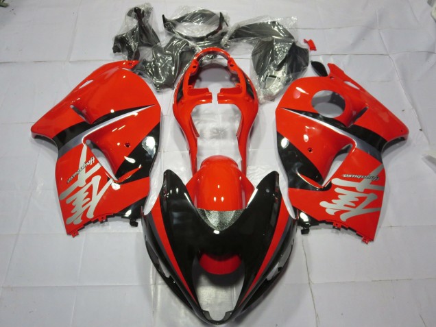 1997-2007 Red and Black Silver Decal Suzuki GSXR 1300 Fairings