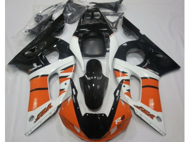 1998-2002 Gloss Orange and Black Yamaha R6 Fairings