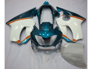 1999-2000 Light Blue and Orange Honda CBR600 F4 Fairings