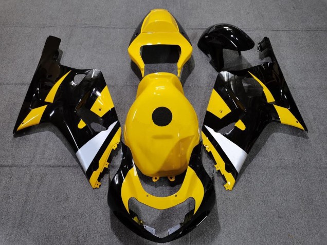 2001-2003 Black and Yellow Suzuki GSXR 600-750 Fairings