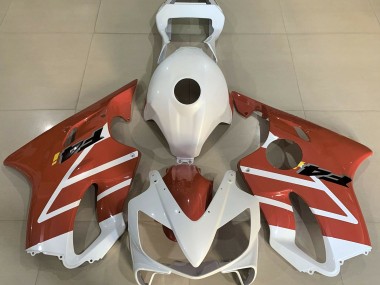 2001-2003 Gloss White and Orange Honda CBR600 F4i Fairings