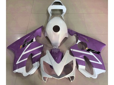 2001-2003 Gloss White and Purple Honda CBR600 F4i Fairings