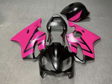 2001-2003 Matte Black and Pink Honda CBR600 F4i Fairings