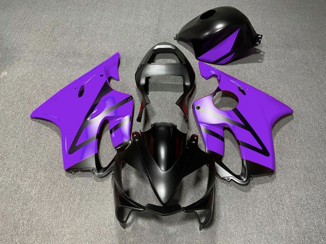 2001-2003 Matte Black and Purple Honda CBR600 F4i Fairings