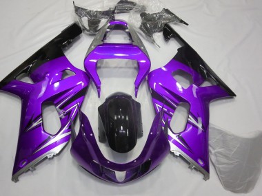 2001-2003 Purple and Silver Suzuki GSXR 600-750 Fairings