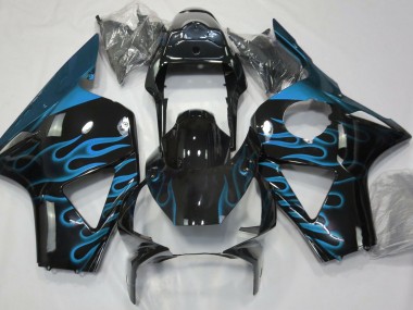 2002-2003 Light Blue Flame Honda CBR954 Fairings