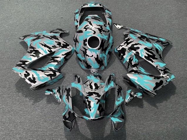 2002-2012 Teal Camo Honda VFR800 Fairings