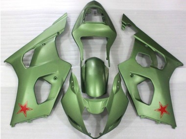 2003-2004 Army Green Suzuki GSXR 1000 Fairings