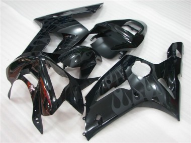 2003-2004 Black Flame Kawasaki ZX6R Fairings