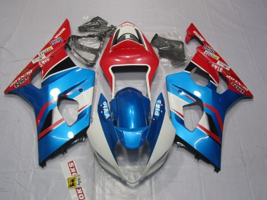 2003-2004 Blue and Red Suzuki GSXR 1000 Fairings