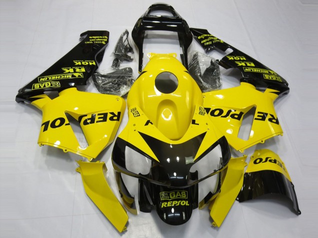 2003-2004 Gloss Yellow Repsol Honda CBR600RR Fairings