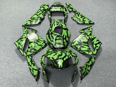 2003-2004 Green Camo Honda CBR600RR Fairings