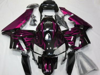 2003-2004 Hot Pink Flames Honda CBR600RR Fairings