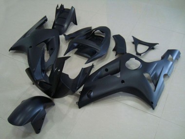 2003-2004 Matte Black Kawasaki ZX6R Fairings