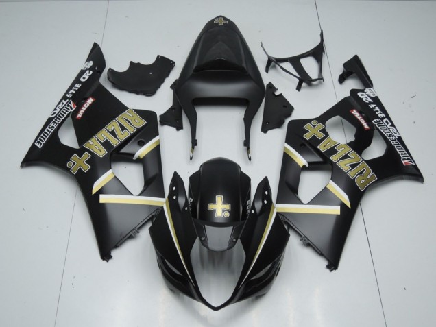 2003-2004 Matte Black Rizla + Suzuki GSXR 1000 Fairings