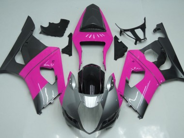 2003-2004 Pink Silver and Black Suzuki GSXR 1000 Fairings