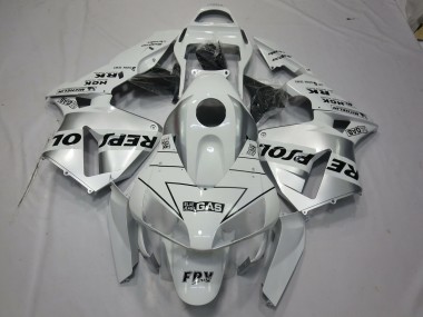 2003-2004 White Silver Repsol Honda CBR600RR Fairings