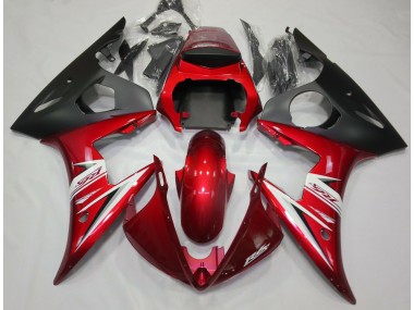 2003-2005 Red & White Yamaha R6 Fairings