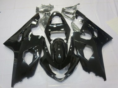 2004-2005 Gloss Black Suzuki GSXR 600-750 Fairings