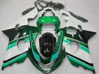 2004-2005 Gloss Green & Green Suzuki GSXR 600-750 Fairings