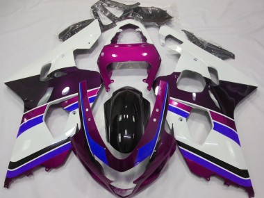 2004-2005 Gloss Pink and Blue Suzuki GSXR 600-750 Fairings