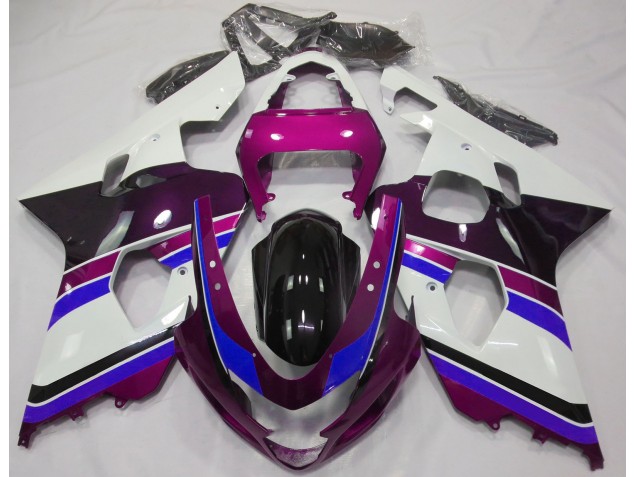 2004-2005 Gloss Pink and Blue Suzuki GSXR 600-750 Fairings