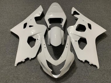 2004-2005 Gloss White Suzuki GSXR 600-750 Fairings