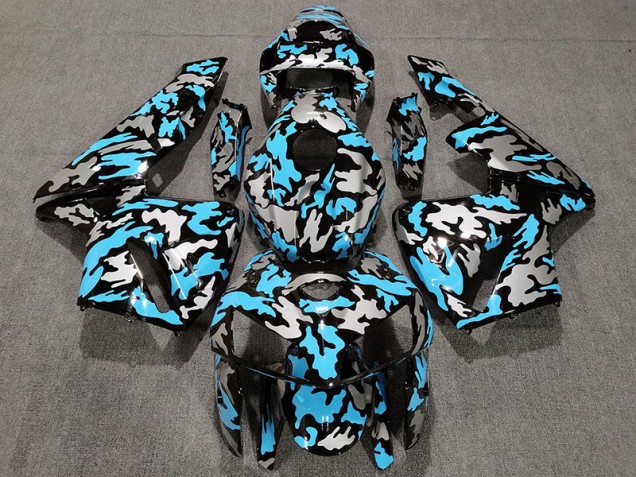 2005-2006 Camo & LIGHT BLUE Honda CBR600RR Fairings