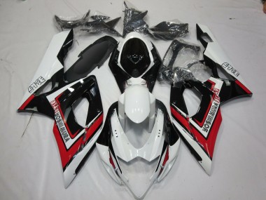 2005-2006 Red Black and White Suzuki GSXR 1000 Fairings