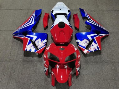 2005-2006 Red White and Blue 69 Honda CBR600RR Fairings