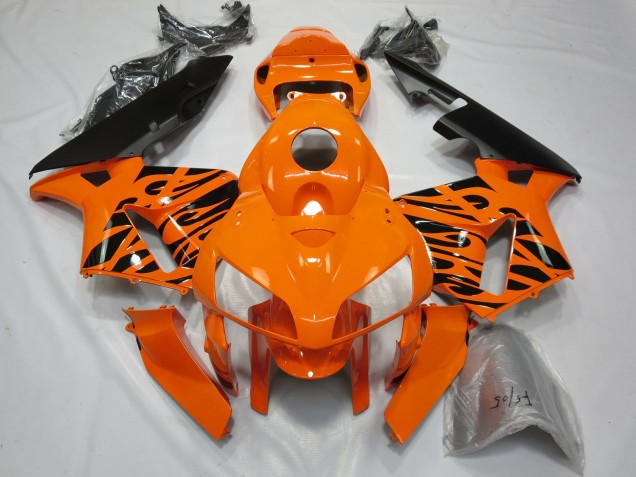 2005-2006 Tribal Orange Honda CBR600RR Fairings