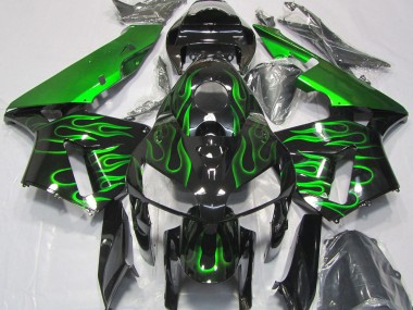 2005-2006 Vibrant Green Flame Honda CBR600RR Fairings