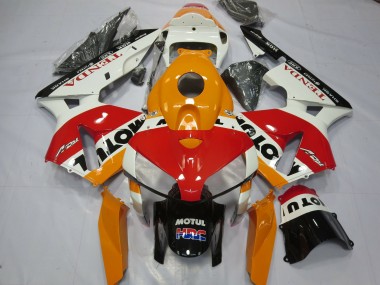 2005-2006 White Repsol Honda CBR600RR Fairings