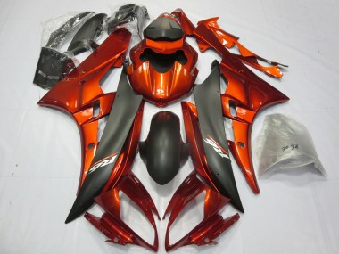 2006-2007 Burnt Orange Yamaha R6 Fairings