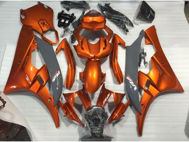 2006-2007 Burnt Orange and Nardo Yamaha R6 Fairings