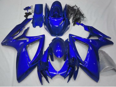 2006-2007 Gloss Blue Plain Suzuki GSXR 600-750 Fairings