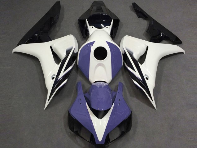 2006-2007 Gloss White Blue and Black Honda CBR1000RR Fairings