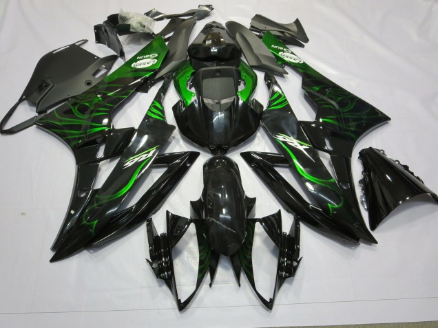 2006-2007 Green Flame Yamaha R6 Fairings