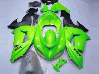 2006-2007 Lime Green Kawasaki ZX10R Fairings