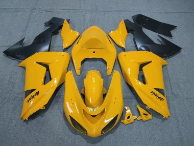 2006-2007 Pearl Yellow Kawasaki ZX10R Fairings