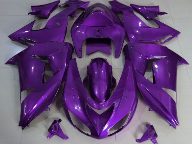 2006-2007 Purple Plain Kawasaki ZX10R Fairings