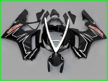 2006-2008 Black Gloss with White Triumph Daytona 675 Fairings