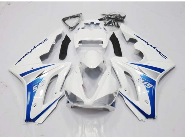 2006-2008 White and Blue Style Triumph Daytona 675 Fairings