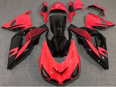 2006-2011 Bright Red Kawasaki ZX14R Fairings