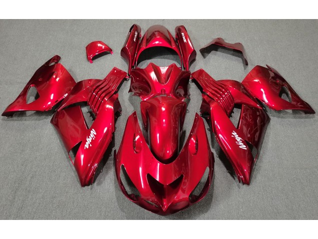 2006-2011 Red Gloss Kawasaki ZX14R Fairings