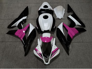 2007-2008 Black White and Pink Honda CBR600RR Fairings