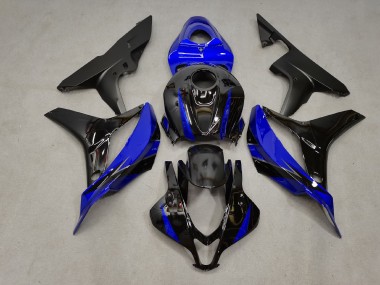 2007-2008 Blue and Black Honda CBR600RR Fairings